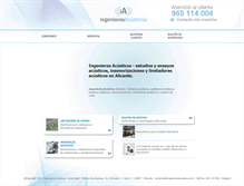 Tablet Screenshot of ingenierosacusticos.com